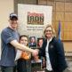 Scholarship Recipient shaking hands with Dotson employee